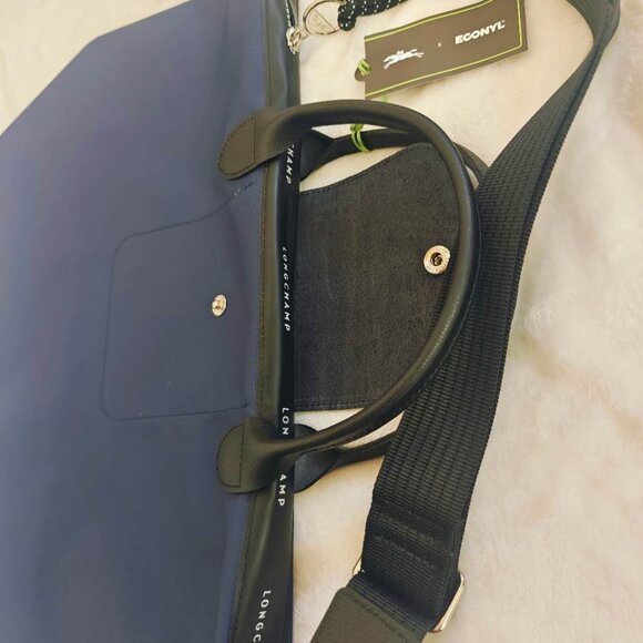 NWT Longchamp Le Pliage Energy L Handbag Navy - Picture 9 of 12